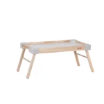 MESA PARA CAMA PLEGABLE MADERA/BLANCO TRAMONTINA