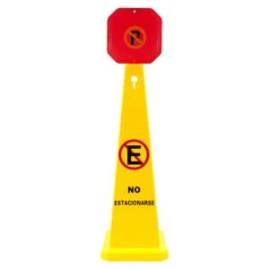 CONO DE PRECAUCIÓN 117 CM T-TORRE NO ESTACIONARSE