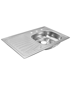 FREGADERO  80 X 52 P/EMPOTRAR 1 TINA IZQ A/INOX