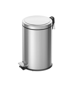 BOTE DE BASURA  12L A/INOXIDABLE C/PEDAL Y T/PLAST