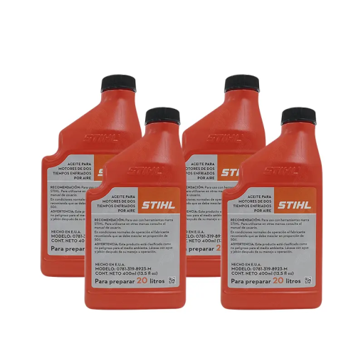 ACEITE P/MOTOSIERRA 2 TIEMPOS 400ML - 4 PZS