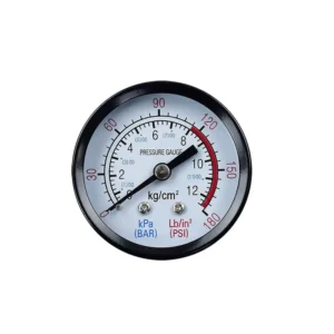 MANOMETRO 0-180 PSI CATATULA 2" CONEX 1/4" POST