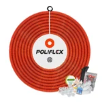 POLIFLEX NARANJA 1/2" C/GUIA ROLLO 100 MTS
