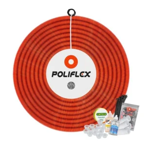 POLIFLEX NARANJA 1/2" C/GUIA ROLLO 100 MTS