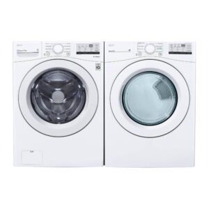 Combo de Lavadora y Secadora LG a Gas 20 kg Blanco – Potencia y eficiencia para tu hogar