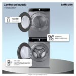 Combo Lavadora y Secadora Samsung Carga Frontal Lavado 22 kg/Secado 24 kg WF22C6400AP/AX - Imagen 2