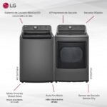 Combo de Lavadora y Secadora LG Carga Superior 25 kg WT25MT6HK.DT25MTGK – Tecnología avanzada con máxima capacidad - Imagen 2