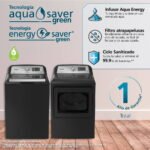 Combo de Lavadora y Secadora Mabe 25 kg Diamond Gray LMS75201SMG17S8 – Gran capacidad y diseño premium - Imagen 2