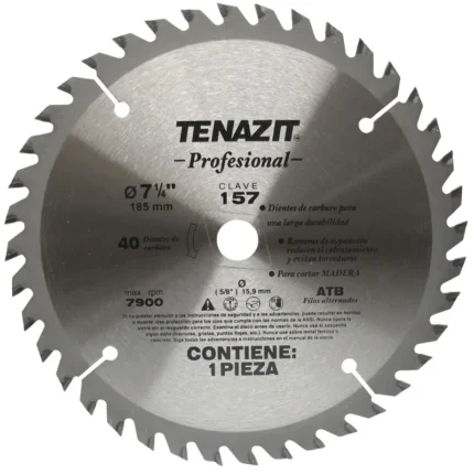 SIERRA CIRCULAR METAL 7 1/4" P/CORTE MADERA 40 DTE