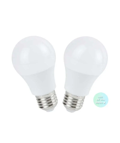 FOCO   5.0W TIPO.A19 LED DIA E27 15000HRS 2PZAS