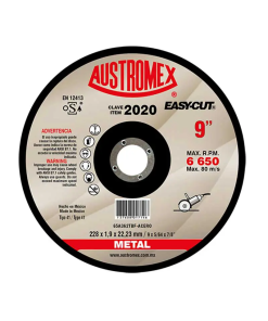 DISCO DE CORTE P/METAL  9"  5/64 X 7/8 OXIDO ALUMI