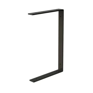 MENSULA NEGRA  40X25CM DECORATIVA BRACKET DOBLE
