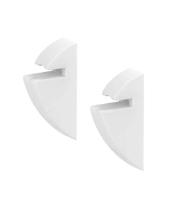 CLIPS P/REPISA DE CRISTAL DE 9MM 2PZ 5.5X6CM BCO