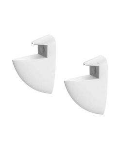 CLIPS P/REPISA DE MADERA DE 16MM 2PZ 5.5X2.5CM BCO