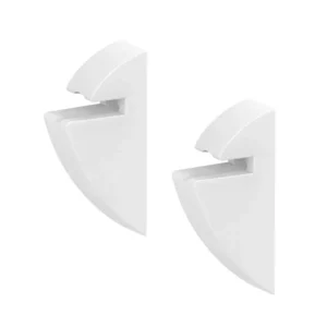 CLIPS P/REPISA DE CRISTAL DE 6MM 2PZ 5.5X6CM BCO
