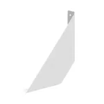 MENSULA BLANCA 18X18CM DECORATIVA SOPORTE TRAPECIO