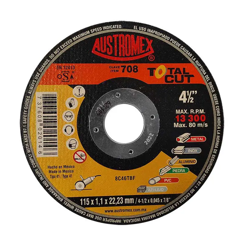 DISCO PRECISO MULTICORTES 4 1/2" AUSTROMEX