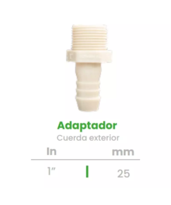 Adaptador de Cuerda Exterior Conekta 1" - Alta Durabilidad para Conexiones Profesionales - ace5 - Compatible con Sistemas Domésticos