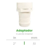 Adaptador de Cuerda Interior Conekta 2" - Reducción Resistente y Funcional - aci10 - Perfecto para Grandes Instalaciones