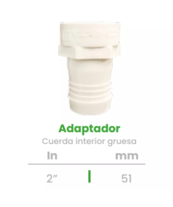 Adaptador de Cuerda Interior Conekta 2" Cuerda Gruesa - Alta Resistencia para Uso Profesional - aci12 - Compatible con Sistemas de Gran Escala
