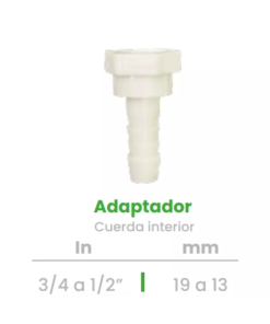 Adaptador de Cuerda Interior Conekta 3/4 a 1/2" - Reducción Compacta y Segura - aci4 - Diseñado para Aplicaciones Profesionales