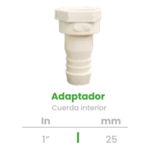 Adaptador de Cuerda Interior Conekta 1" - Alta Resistencia y Durabilidad - aci5 - Compatible con Sistemas Hidráulicos
