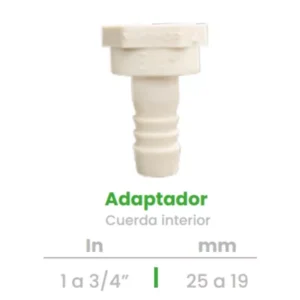 Adaptador de Cuerda Interior Conekta 1 a 3/4" - Solución Versátil y Funcional - aci7 - Diseñado para Uso Comercial y Doméstico