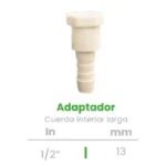 Adaptador de Cuerda Interior Larga Conekta 1/2" - Alta Resistencia y Versatilidad - acil1 - Ideal para Sistemas Hidráulicos