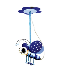 CANDIL COLGANTE DECORATIVO INFANTIL MARIPOSA AZUL