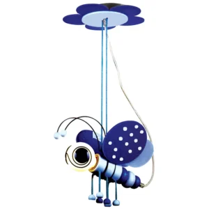 CANDIL COLGANTE DECORATIVO INFANTIL MARIPOSA AZUL