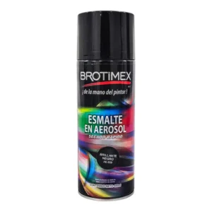 PINTURA EN AEROSOL DE 400ML NEGRO BRILLANTE BROTIM