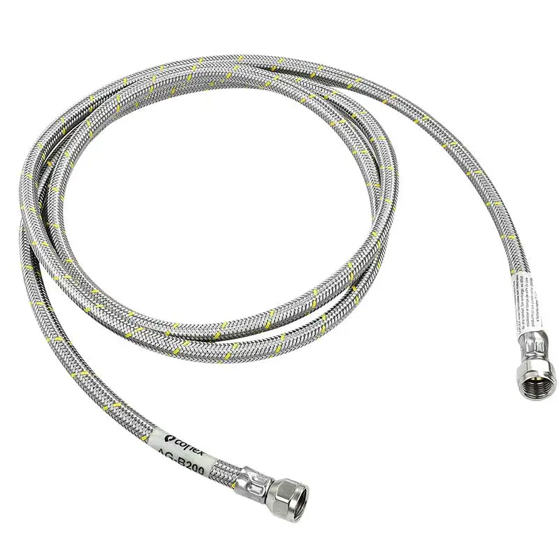 MANGUERA P/GAS ACERO INOX 3/8 X 3/8 2 MTS COFLEX