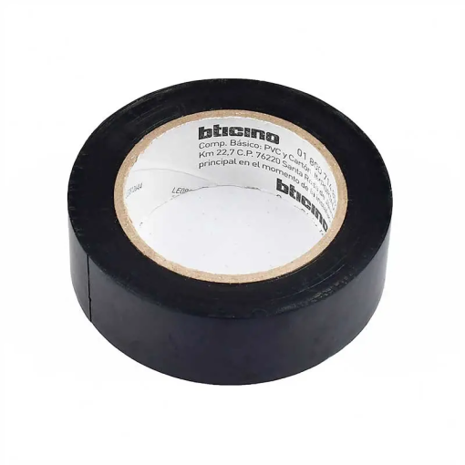 CINTA AISLAR 19 MM X 10 MT NEGRO BTICINO