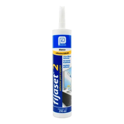 SILICON FIJASET2 BLANCO 290 ML PEGAR ESPEJOS