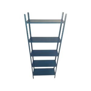 Anaquel Metálico Reforzado Económico - 85x30 cm Base x 220 cm de Alto - Color Azul - Estructura Robusta para Almacenamiento - Código: AMR-85x30x220-AZ-001