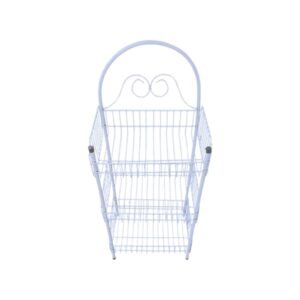 Anaquel Organizador y Frutero de Alambre - 3 Niveles - Diseño Práctico para Almacenamiento y Exhibición - Código: AOF-3N-001