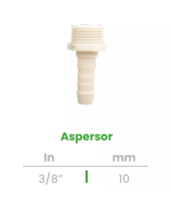 Aspersor Conekta 3/8" - Diseño Compacto y Resistente - as1 - Perfecto para Sistemas de Riego