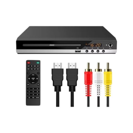Audishako Reproductor de DVD HDMI HD 1080p para TV con USB y RCA - Entretenimiento Versátil