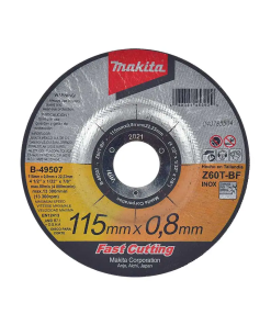 DISCO ABRASIVO CORTE 4 1/2" METAL/INOX