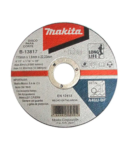 DISCO ABRASIVO PARA CORTE 4-1/2" X 1/16" X 7/8"