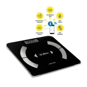 BASCULA DE 180KG DIGITAL CORPORAL INTELIG APP MOV
