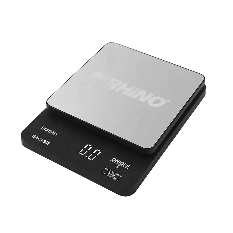 BASCULA DE 3KG P/COCINA C/PLATO 15CM RHINO