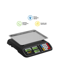 BASCULA DE   40KG DIGITAL C/PLATO 32*23CM CJA.REGI