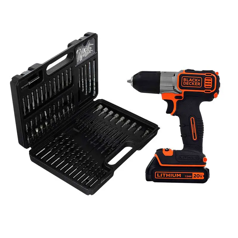 TALADRO INALAMBRICO 20V MAX C/ SENSOR C/JGO PUNTAS