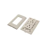 CONTACTO DUPLEX POLARIZ.C/PLACA MARFIL CLASICA MOD