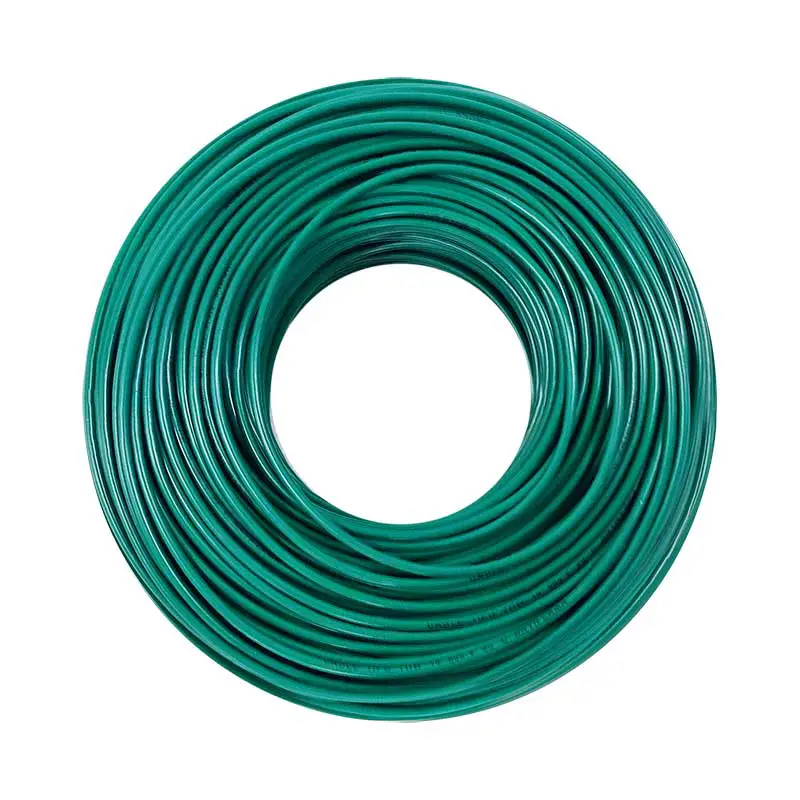 CABLE THW # 14 90° BKR VERDE 100 MT