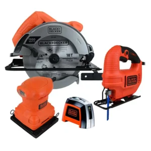LIJADORA 1/4 +SIERRAS CALAD Y CIRCUL+NIVEL LASER