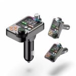 Transmisor Bluetooth FM de Auto Manos Libres Cargador 2 USB, Función de Carga Rápida y Conexión Bluetooth - Código: BT-FM-2USBX