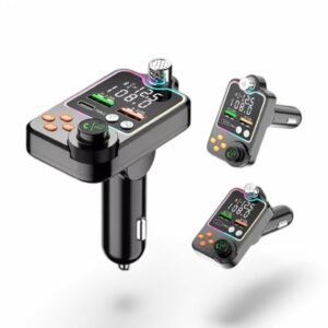 Transmisor Bluetooth FM de Auto Manos Libres Cargador 2 USB, Función de Carga Rápida y Conexión Bluetooth - Código: BT-FM-2USBX
