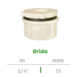 Brida para Tinaco Conekta 3/4" - Construcción Robusta y Fiable - bt2 - Diseñada para Sistemas de Agua